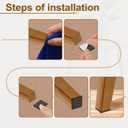 uxcell Felt Strips with Adhesive Backing, 2 Rolls 1" x 193" x 0.06" Anti Scratch Furniture Felt Tapes Self-Stick Pads for Protecting Hardwood Floor, Green