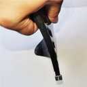 4.6" Soft Surf Fin Orange&Black for Surf Boards, SUP Paddleboards or Water SUP with No Tool fin Screw