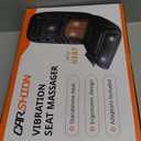 Back Massager with Heat,Heated Seat Cover Cushion with 5 Vibrating Massage Nodes Chair Pad for Pain Relief Home Office Use