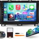 Qualcomm Octa-Core 4G+64G Car Radio Stereo for Toyota Prius 2010-2015(with JBL), Upriding 9-Inch 1280P QLED Touchscreen Radio with Wireless Carplay Android Auto DSP BT5.1 GPS 5GWifi SWC Backup Camera