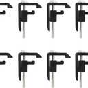 P-AC-04N Utility Track System Mounting Clamp for Toyota Tacoma/Tundra Truck Cap/Camper ShellBlack 8 PCS) Packaging