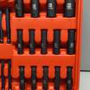 LLNDEI 1/4 Drive Socket Set 16V Brushless Impact Driver Kit, 108 PCS 6 point Metric Magnetic Nut Driver Set, including 1.5Ah Battery, Charger and a Self-Tapping Screws, Hex Drill Bits Can be Used