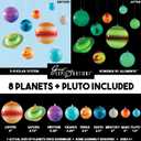 Great Explorations, 3-D Solar System Glow In The Dark Ceiling Hanging Kit 3D Planets and Star Stickers Create the Milky Way Teach Science STEM