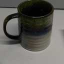 Ceramic Coffee Mugs, 16oz, Large Capacity, Wide Bottom, Transmutation Glaze Craft, Handmade Pottery Mug, Tea Cups with Handle for Office/Home, Dishwasher and Microwave Safe (Light Green)