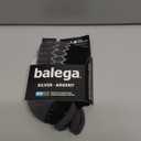 Balega Silver Compression Fit Performance No Show Athletic Running Socks (1 Pair) (Large, Black)