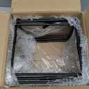 MyGift Black Metal Pizza Table Stands, Tabletop Pizza Pan Riser Food Platter Tray and Display Rack, Set of 4