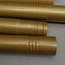 ENJOYBASICS Shower Curtain Rod 30 to 88 Inches, 1 Inch Stainless Steel Adjustable Spring Tension Rods No Drill for Bathroom, Closet, Window, Room Divider, Never Rust, Non Slip, Gold