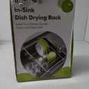 Dish Drying Rack in Sink, Expandable Stainless Steel Dish Drainers for Kitchen Counter, Dish Dryer Rack for Inside Sink, Over The Sink Dish Racks with Utensil Holder, Silver