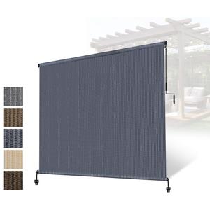 Outdoor Roller Shade 7'W x 8'H,Patio Shades Roll Up Outdoor Blind for Porch