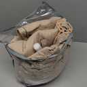 U-NICE HOME Reversible Sofa Cover Couch Cover for Dogs with Elastic Straps Water Resistant Furniture Protector for Pets Couch Cover for 3 Cushion Couch (Sofa, Beige/Beige)