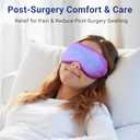 Cooling Eye Mask for Puffy Eyes: Cold Compress for Migraines Headache After Surgery and Puffiness, Relaxation Gifts for Women, Gel Sleep Mask for Dark Circles, Reusable Face Ice Pack(Purple)