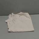 EVALESS Women's 3/4 Sleeve Tops Dressy Casual Pleated V Neck Business Work Blouses Office Shirts (Large, Beige)