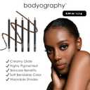 Bodyography Cream Eye Pencil, Deep Violet - Purple Long Wear Wooden Eyeliner for Eyes & Eyebrows, Long-Lasting Cruelty-Free Coconut Oil Cosmetic Liner