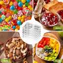 40 Sets Reusable Snack Containers with Lids, Double Compartment Snack Containers for Travel, Refridge, Portion Control, Lunchable Container Diping Case