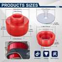 7-141 Body and Cab Mount Bushing Kit for 1999-2014 Chevy Silverado & GMC Sierra 1500/2500 2WD/4WD Body Cab Mounts with Mount Cushion Bolts 1999-2004 Replaces# 11516868 15704260 (Red)
