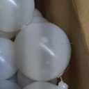 Canlierr 2 Pcs 6.5ft Wedding Giant Pearl Garland Decorations 60mm Large Faux Bead Garland with Hook for Ceremony Photo Booth Outdoor Proposal Scene Garden Beach Party Decor (Ivory White, Simple)
