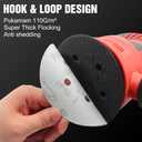 100 Pcs 6 inch Sanding Discs 180 Grit 6 Hole Hook and Loop Round Sandpaper for Random Orbital Sander