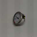 2 1-2" Pressure Gauge, All Stainless Steel Wetted Parts, Case, Connection, Liquid Filled, 0-30 psi/kPa, Back Mount 1/4" NPT