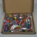 Transparent Tiles 1x2 Flat Bricks - 1000pcs Classic Building Blocks Parts and Pieces,Smooth Plate Water MOC Accessories Bulk Lots Transparent Multicolor