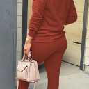 Fixmatti Women's 2 Piece Sweatsuit Long Sleeve Shirts Jogger Pant Set Tracksuit, M