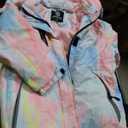 Simplee kids Girls Waterproof Snow Jacket Fleece Winter Windproof Ski Jackets for Toddler Girls Hooded Warm Coat, 8