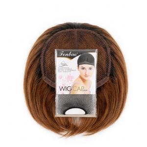 Wig and Wig Cap Brown Short Synthetic Wig 