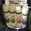 iSpring Bottleless Water Dispenser with Built-in 4-Stage Filtration, Hot/Cold/Room Temp, Self Cleaning, Stainless Steel, Model: DS4S (Silver-basic)