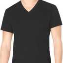 Calvin Klein Men's Short Cotton Multipack V Neck T-Shirts, Size Medium