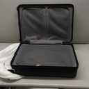 LEVEL8 Hard Shell Carry on Luggage Airline Approved, Carry-on Suitcases with Wheels, Lightweight Luminous Textured Hardside Travel Bag with Tsa Lock, 20 Inch, Black