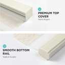 Joydeco Linen Zebra Blinds for Windows, Cordless Privacy Light Filtering Dual Layer Window Shades, Free-Stop Roller Blinds for Home, 34 W x 72 H