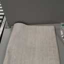 MUJOO Small Rug Washable,2x3 Area Rugs for Entryway Entry Entrance Bedroom Bathroom,Modern Abstract Low Pile Throw Rug,Front Door Mat Non Slip Accent Neutral Carpet Indoor Beige and Grey