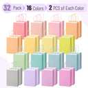 Mr. Pen- Paper Gift Bags with Handles, 32 Pack, 8.3" x 5.9" x 3.1", Pastel Paper Bags with Handles Bulk, Ideal for Gifts, Weddings, Baby Showers, Birthdays, Shopping, Retail Merchandise, Party Favor