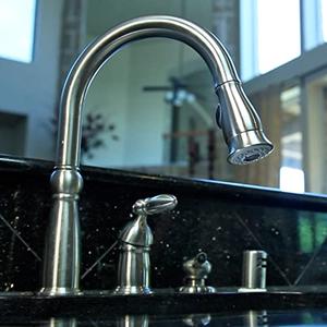 DANCO Smart Spray Kitchen Sink Faucet Pull Down Faucet Spray Head, Plastic (Stainless Steel finish), 1-Pack (10724)