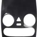 HIGH FLYING for VW Volkswagen New Beetle 2003-2010 Car Interior Accessories Middle Console Air Vent Panel Cover Trim ABS Carbon Style 1pc (With Panic Button)