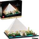 LEGO Architecture Great Pyramid of Giza Set 21058, Home Décor Model Building Kit, Creative DIY Activity, Famous Landmarks Collection, 18.9 x 14.88 x 4.41 inches