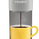  Keurig K-Mini Single Serve K-Cup Pod Coffee Maker, 6 to 12oz Brew size, with Cord Storage, Perfect for Small Spaces, Studio Gray