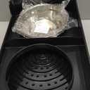 URPOWER Mess Proof Elevated Dog Bowls, High Wall Splash Guard Design, 4 Height Adjustable Raised Bowl Stand, 2 Stainless Steel Bowls, Non-Slip Food Water Set for Large Dogs (Black)