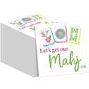 Gueevin 30 Pcs Mahjong Napkins Cocktail Paper 6.5 x 6.5 Inches Mahjong Party Supplies Decorations Accessories Gifts for Casual Gatherings Game Nights Bridal Showers Birthday Christmas Party (Fresh)