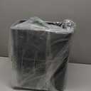 Cand 1 Pack Kitchen Garbage Can, Plastic Trash Can with Swing Lid, 16 L (Black)