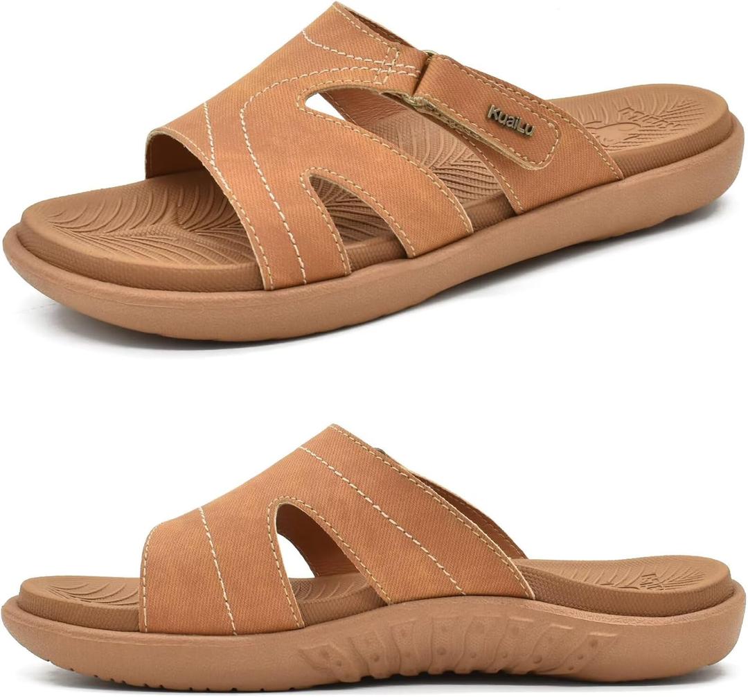 KuaiLu Womens Sandals Khaki Size 10