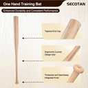 Wood Baseball Training Bat - Durable and Sturdy Wooden Bat - Ideal for Softball Hitting Practise - Versatile Design Bat (28inch, Wood)