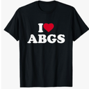 I Love ABGS I Heart ABGS Lover Asian Baby Girls T-Shirt Medium