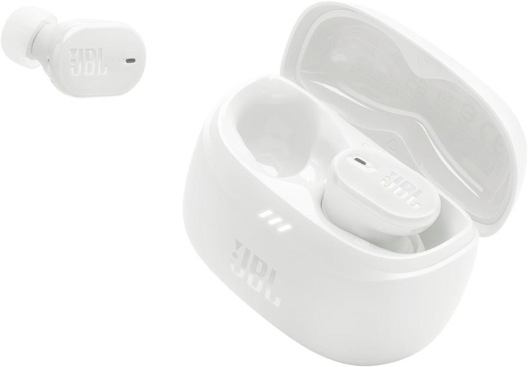 JBL Tune Buds 2 - True Wireless Noise Cancelling Earbuds with JBL Spatial Sound and Smart Ambient Technology, 6 Mics for Perfect Calls, up to 48Hrs of Playback, IP54 Dust & Water Resistant (White)