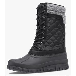 CAMEL CROWN Snow Boots for Women - Waterproof Booties with Warm Fur Lined Lace-up Shoes for Winter Outdoor