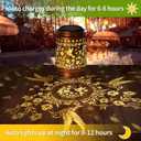 4 x Hummingbird Solar Lanterns Outdoor Waterproof,Garden Decor Metal Hanging Decorative Solar Lights,Mothers Day Gifts,Birthday Gifts for Women Mom GrandmaGardening Gifts for Yard, Patio, Lawn, Tabletop