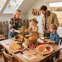 2 x 100 Pcs ThanksGiving Oval Paper Plates and Napkins Set, 10" x 12" Large Disposable Pumpkin Plates for ThanksGiving Party Supplies