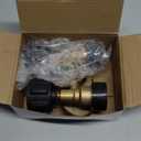 2 PCS Propane Tank Gauge with Leak Detector, Universal Level Indicator for 5-40lb Tanks, Compatible with Camping Stoves, Heater, BBQ Grills, Gas Burners and More, QCC 1/Type 1 Connection