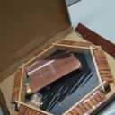 Nicecho 2-6 Players Shut The Box Dice Game, Wooden Board Table Math Game with 16 Dice, Classics Tabletop Games for Kids Adults, Family,Classroom,Home,Party or Pub (Brown)