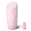 Car Trash Can Bin with Lid - Car Garbage Can Cup Holder - Pink Mini Leakproof Vehicle Garbage Bin with 20pcs Trash Bags - Automobile Organizers and Storage for Front Back Seat Accessories