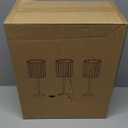 Gold Kitchen Pendant Lights Over Island with Adjustable Rods - Crystal Pendant Lighting Fixtures 3 Pack, Ideal Over Dining Table or Bar, E26 Bulb Compatible, No Electrician Needed (6in - 1 light(3 pcs))